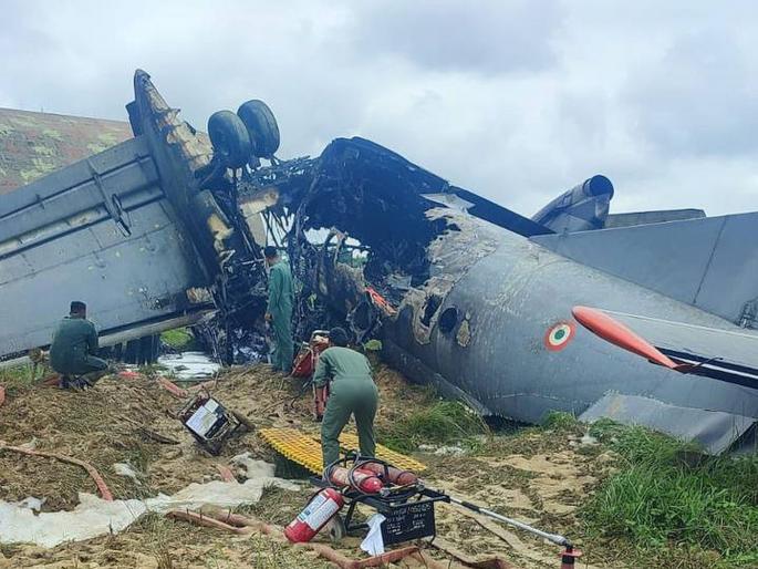 जोरहाटमध्ये हवाई दलाचे AN-32 विमान कोसळले; 5 जवान शहीद