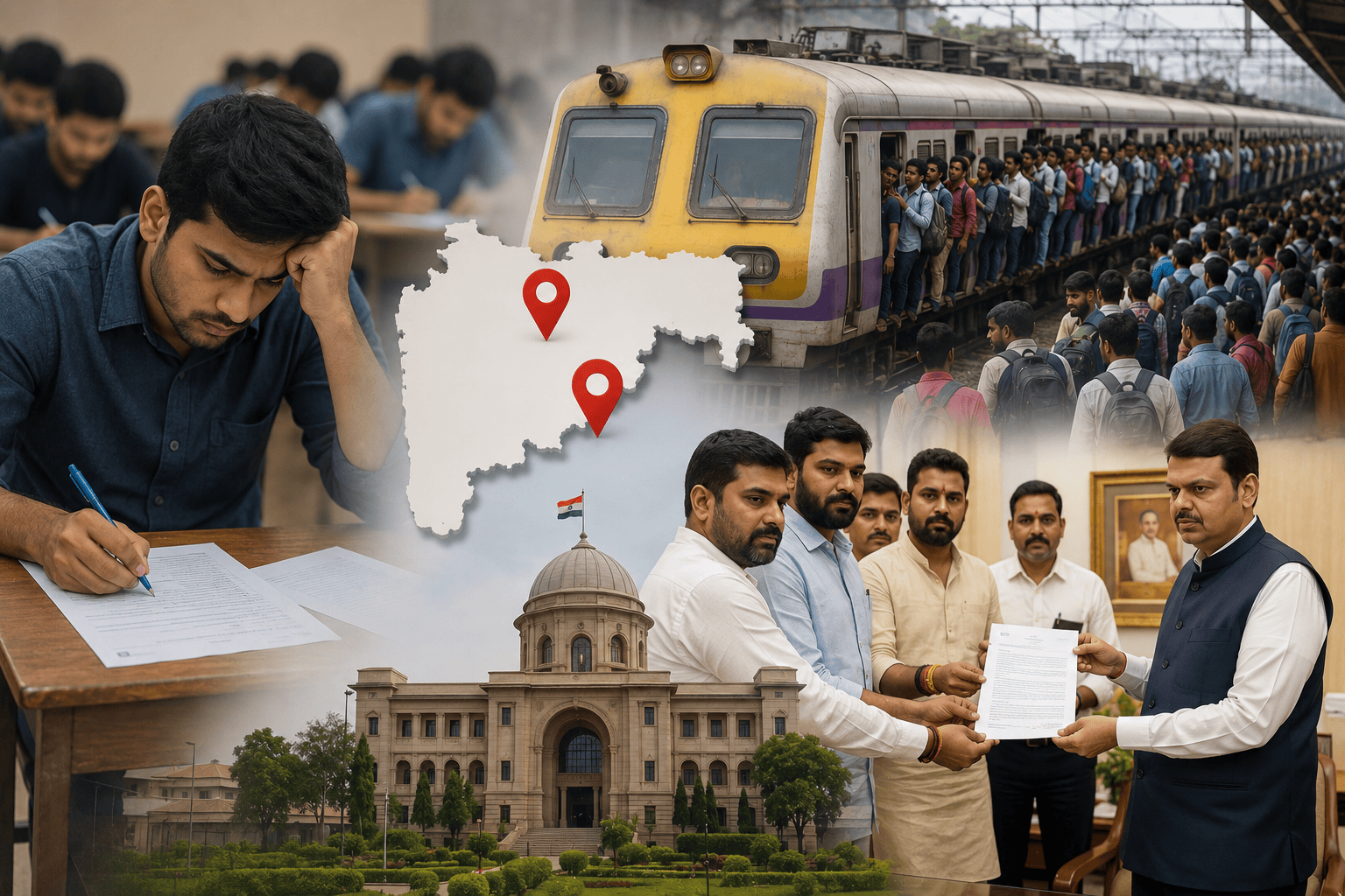 एक तासाची परीक्षा, मुंबईचा प्रवास; नागपूर केंद्राची मागणी