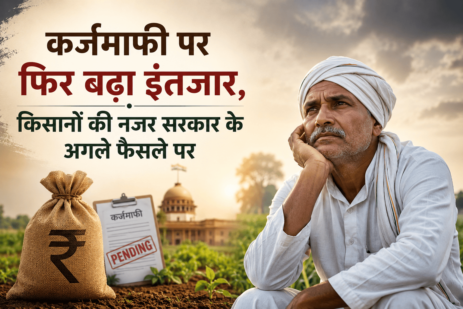 कर्जमाफी पर फिर बढ़ा इंतजार, किसानों की नजर सरकार के अगले फैसले पर