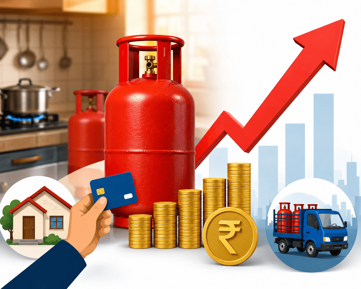 LPG Price Today: घरगुती गॅसचे नवे दर जाहीर; तुमच्या शहरात किती भाव?