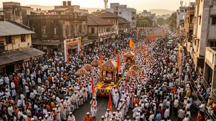 टाळ-मृदंगाच्या गजरात तुकोबांची पंढरीकडे वाटचाल; देहूतून पालखी प्रस्थान सोहळ्याला उत्साहात सुरुवात