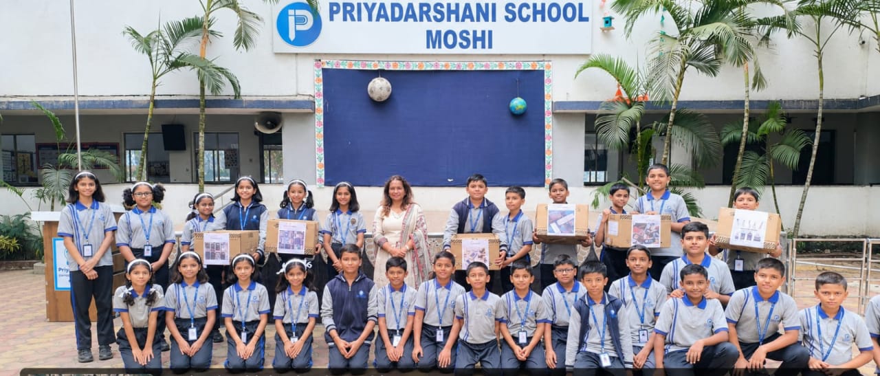 प्रियदर्शनी स्कूल, मोशी येथे विद्यार्थ्यांकडून ई-कचरा संकलन मोहीम