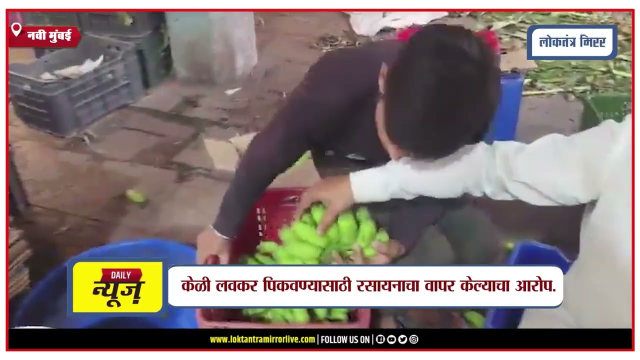 नवी मुंबईतील तुर्भे APMC मार्केटमध्ये FDA ची कारवाई